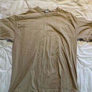 Plain tan shirt